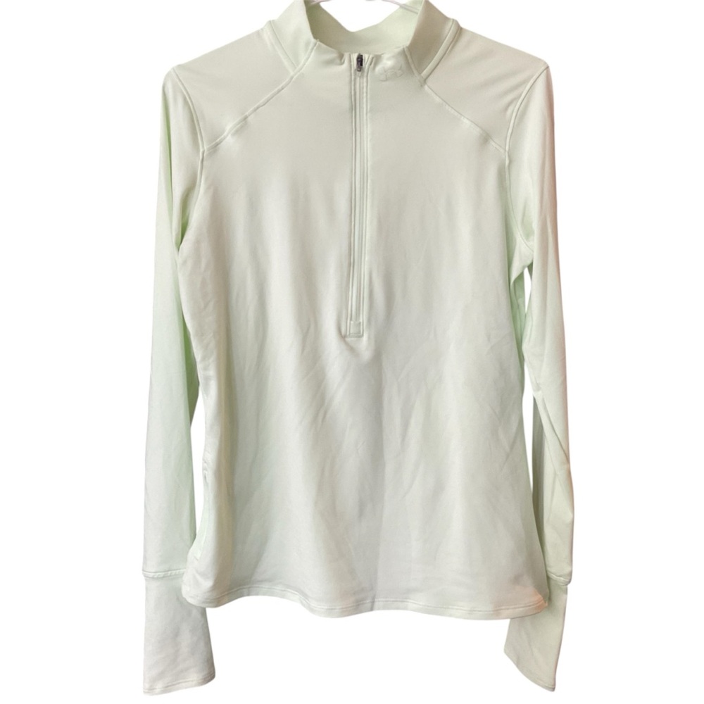 Under Armour Women's UA Qualifier 2.0 1/2 Zip small reflective lime green